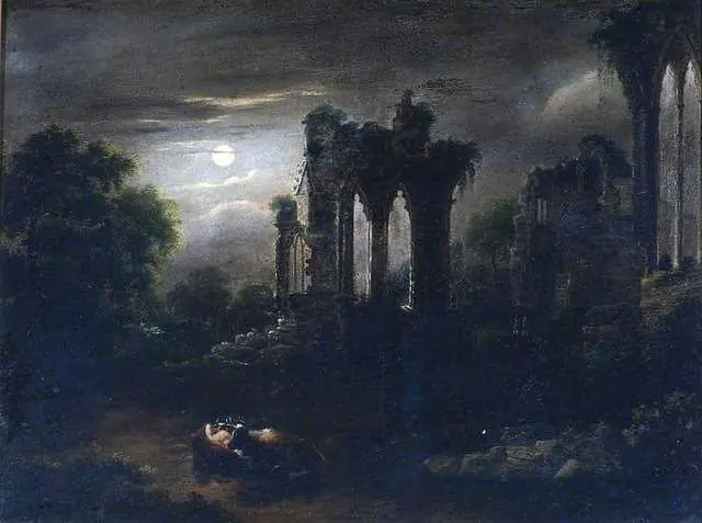 Romantic Moonlit Ruins: Sebastian Pether's Art at Bowes… — PICRYL - Pu
